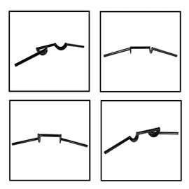 Motorcycle Handlebars Z Bar Drag Bars Replacement for Dyna Honda Chopper Yamaha Diameter 22mm Length 660mm Black