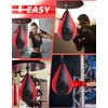SAEEPABUL Speed Bag,Speed Bag for Boxing,PU Leather Reflex Training Pear
