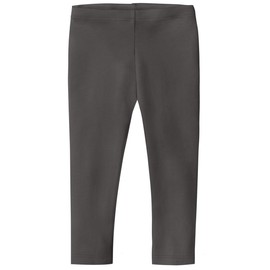 Made in USA Little Girls' Cotton Cropped Capri Legging for Summer for Play and School SPD for Sensitive Skin Sensory Friendly, Charcoal, 6