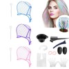 Hair Highlighting Kit Disposable Highlight Cap Coloring Dye Tool Set