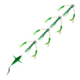 Squidnation Long Tail Flippy Floppy Thing Fishing Daisy Chain Tuna & Marlin Magnet (LUMO)