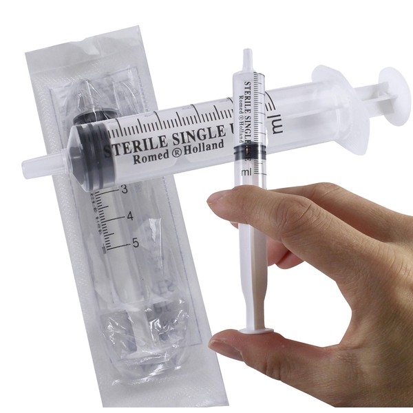Romed Medical Disposable Syringes, Individually Packed and Sterile , 5