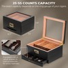 GLENCREAG MMT-3041 Cigar Humidor Box for 25 to 55 Counts,