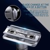Adjustable double-edged safety razor with 10 platinum-plated stainless steel razor