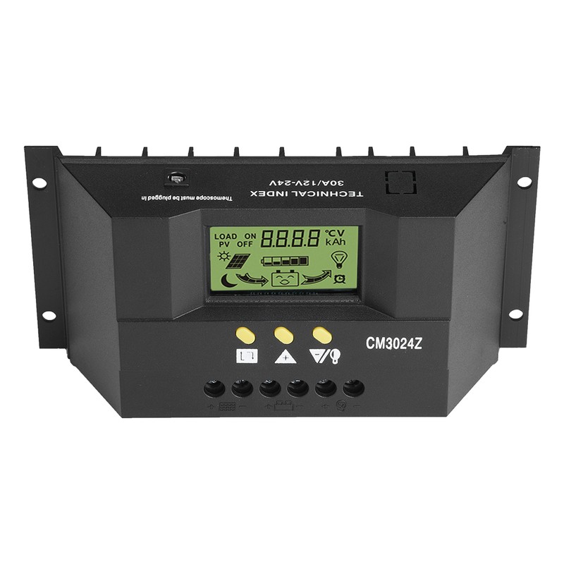 PWM Intelligent Solar Panel Charge Controller Regulator LCD Display 12V