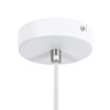 LED Universum "Steve" Pendant Light, Metal White with Silver Base,