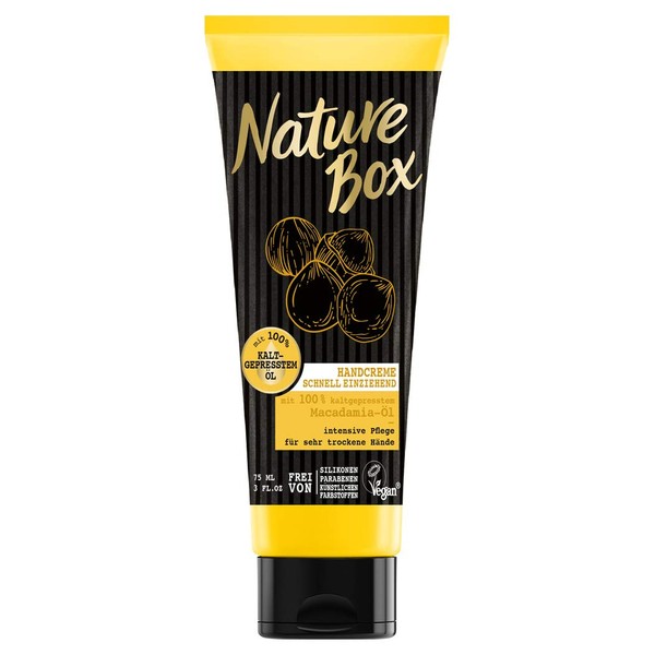 Nature Box Hand Cream Macadamia Oil 75 ml
