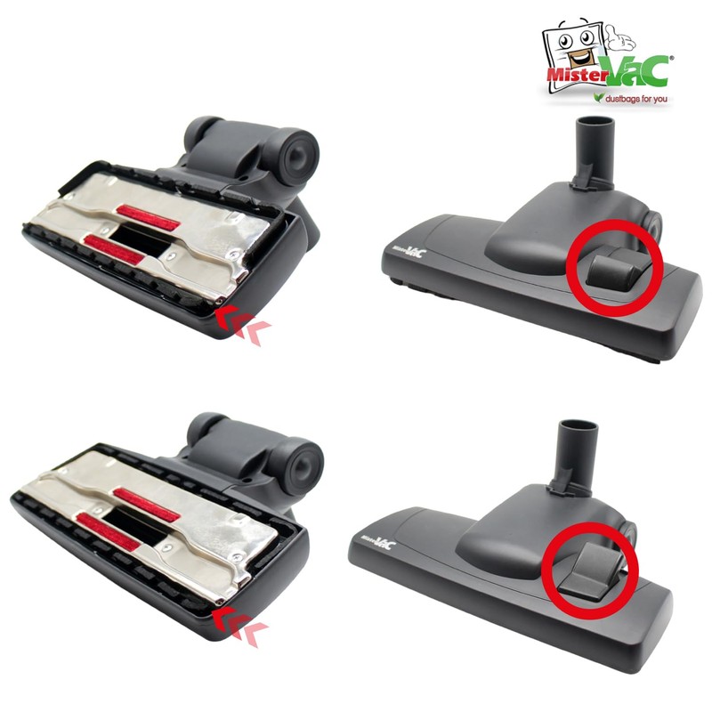 MisterVac Compatible with Floor Nozzle snap-in Nozzle Replacement Nozzle Miele