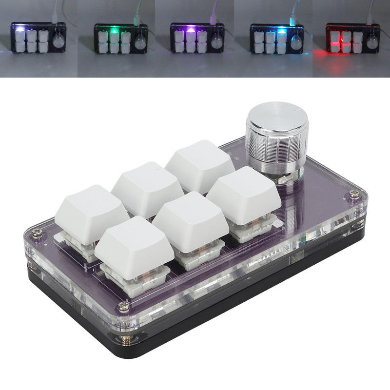 Shortcut One Handed Mechanical Keyboard Multifunction Mini 6 Key Gaming