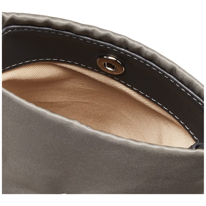 Kitamura P-0645 Smartphone Shoulder Thin Gusset Crossbody Bag, grey 80801