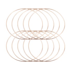 Healifty 10pcs Metal Hoop Earrings Macrame Rings Metal Dream Catcher Rings Hoop Earrings for DIY Crafts Dream Catcher 45 mm