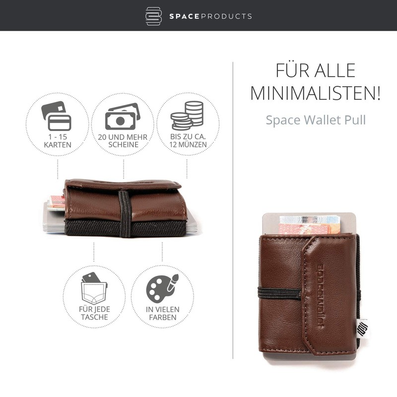 Small tiny practical wallet, 5,5cm x 7 cm, real leather