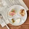 Tableware East 3 Divided Snack Plate, 6.9 inches (17.5 cm),