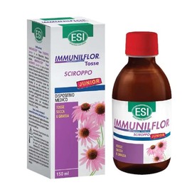 ESI - Immuniflor Tosse Junior, Sciroppo Balsamico con Propoli, Idrata la Gola e Contrasta la Formazione di Muco, Calma l'Irritazione, Ideale per Bambini, Senza Glutine, 150 ml