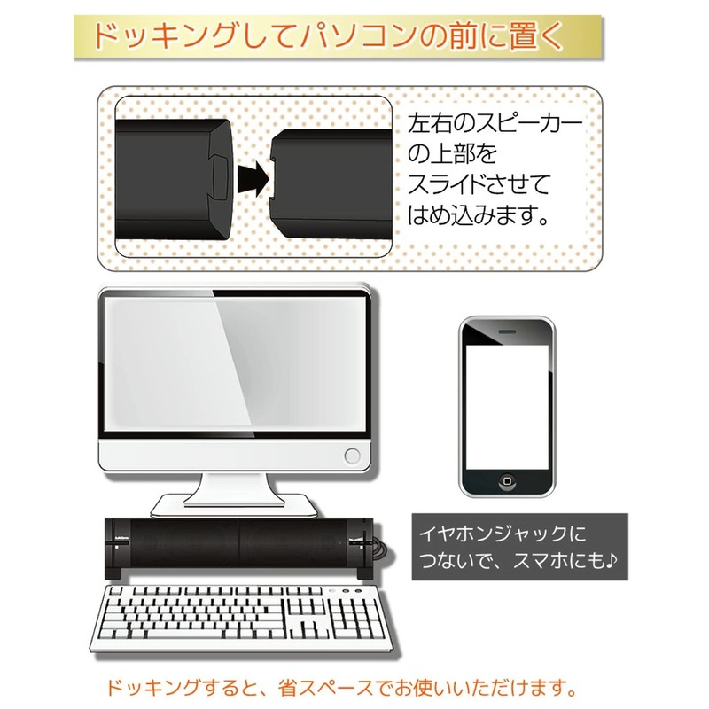 Ohm Electric Audio Comm USB Powered Stereo Speaker 150 ASP-U150Z