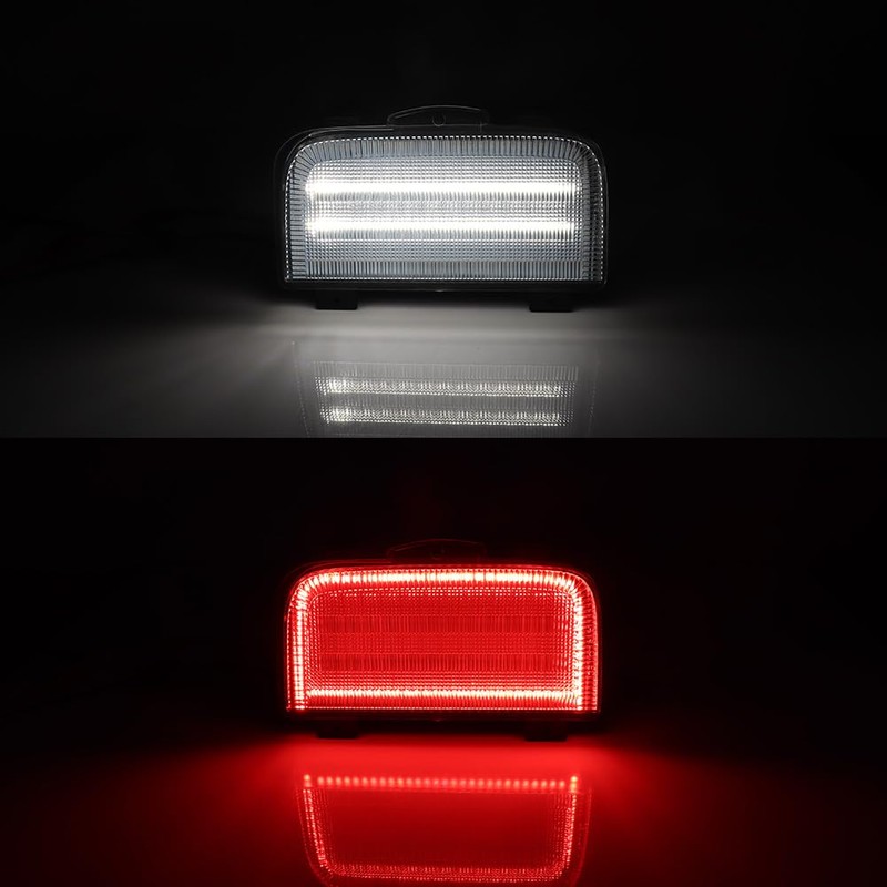 GTINTHEBOX 2PCS Clear Lens Tailgate Reverse Backup Lights Lamps for