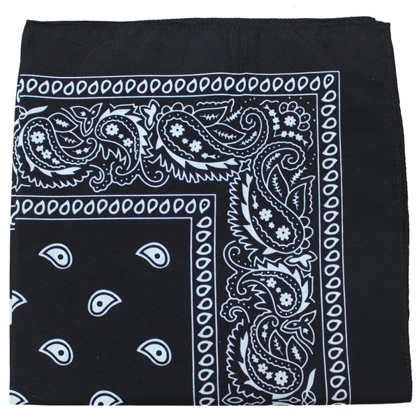 Mechaly Pack of 4 X-Large Paisley Cotton Printed Bandana -