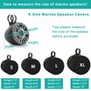Yexcend 2 Packs Boat Speaker Cover, 800D Oxford Cloth Marine