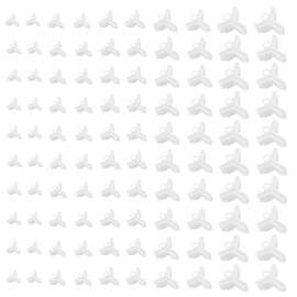 QuickYen 100pcs Hook Covers Fishing Hook Safety Caps 5 Sizes 20pcs Each Cover Fishing Tackle Lure Cap Holder Protection Durable Lightweight (White)