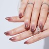 NGOZI Press on Nails Short Almond - Brown Gradient Soft