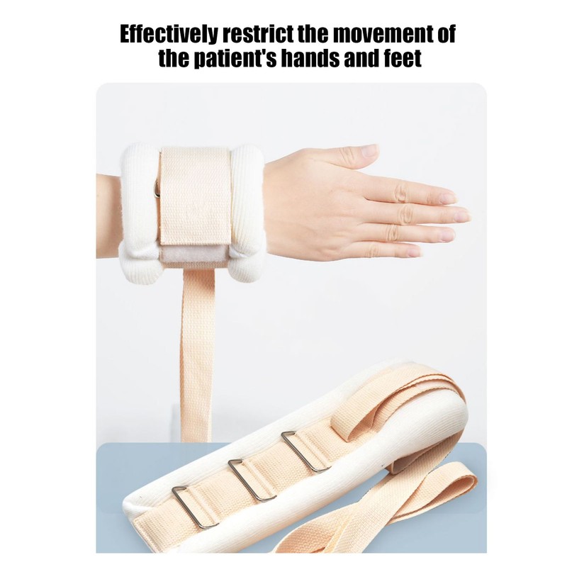 Bed Wrist Strap Soft Sponge Prevent Self Injury Hand Ankle