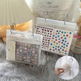 Nail art tabletop calendar type nail sticker arrangement exhibition album (WC5F997) / 네일아트 탁상 캘린더형 네일스티커 정리 전시 앨범 (WC5F997)