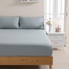 Twin Fitted Sheet Only, Gray Microfiber Bed Sheets - Deep