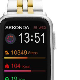 Sekonda Track Smart Watch 26mm with Two Tone Alloy Bracelet 30280