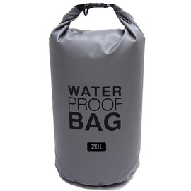 Adoretex Portable Rafting Dry Bag Waterproof Folding Swimming Storage Bag 15L/20L/30L (WP-06) - Gray - 15L
