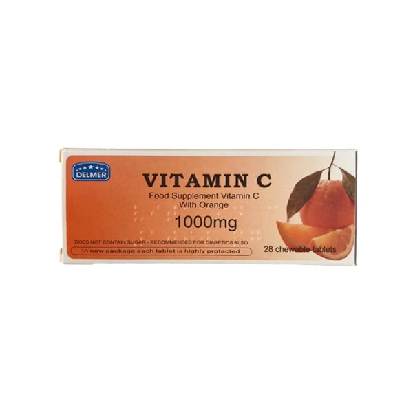 Medichrom Vitamin C 1000 mg Οrange Flavour 28 chewable tabs