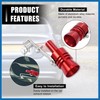 A ABSOPRO 2pcs XL Size Aluminum Alloy Universal Turbo Sound