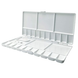 Folding Paint Trays Box Watercolor Plastic Palettes, Thumbhole Holders (20 Wells)