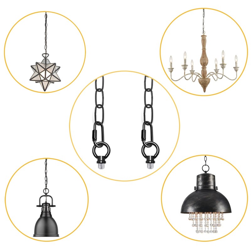 ECUDIS 6 Feet Pendant Light Fixture Chain, Lighting Hanging Chain