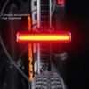 Bike Taillight USB Rechargeable IPX5 Waterproof Warning Function Lightweight Adjustable