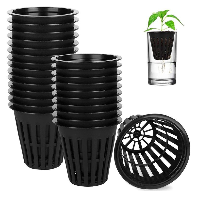50Pcs Hydroponics Cups Lightweight Economy Net Pots 2 Inch Plastic