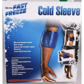 Fast Freeze Cold Sleeve in Blue/Beige Size: Medium