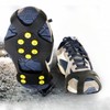 10 point crampons for living on icy roads Black L