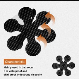 Secopad Bathtub Stickers Non-Slip, Safety Shower Treads Adhesive Appliques with Premium Scraper