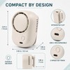 Portable Mini Bladeless Clip-On Fan, 3-Speed USB-C Rechargeable Wearable Shirt