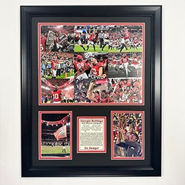 Legends Never Die, Inc. Georgia Bulldogs | 2022 CFP National Champions | 18"x22" Framed Photo Collage (Mosaic)