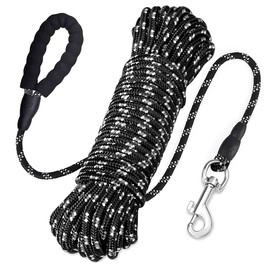 Dog Training Lead,Long Leads Rope Nylon Floatable Long Reflective Recall Dog Training Rope with Comfortable Handle for Hiking,Camping,Walking