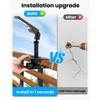 Thumok Clip on Solar Lights for Fence,1-Second Install Solar Fence