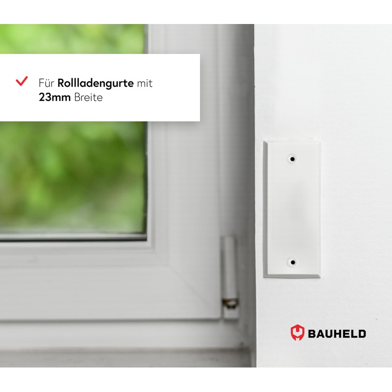 BAUHELD® Shutter Belt Cover Metal Closed – 135 mm Hole