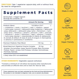 Probióticos Newrhythm 30 Cápsulas Digestión Y Energía