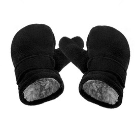 Ski Gloves Boys Ski Gloves Kids Wool Fleece Lined Gloves Girls Children Gloves Thermal Gloves Adjustable Winter Thick Mittens Warm Full Finger Mittens Soft Plush Waterproof Gloves Gift 4-7 Years