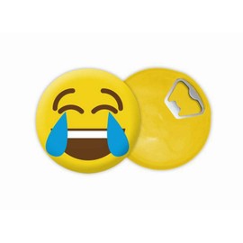 Vin Bouquet Emoticon Emoticon Faces Bottle Opener with Magnet, Yellow, 13688