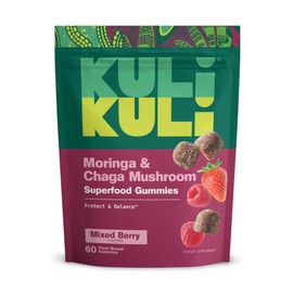 Kuli Kuli Super Energy Gummies - Energy Supplements with Moringa, Caffeine-Free Natural Energy Booster - 60 Non-GMO, Gluten-Free Moringa Gummies