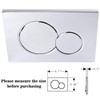 Flush Actuator Plate Compatible with 115.770.46.6, Mirror Surface Wall Mount