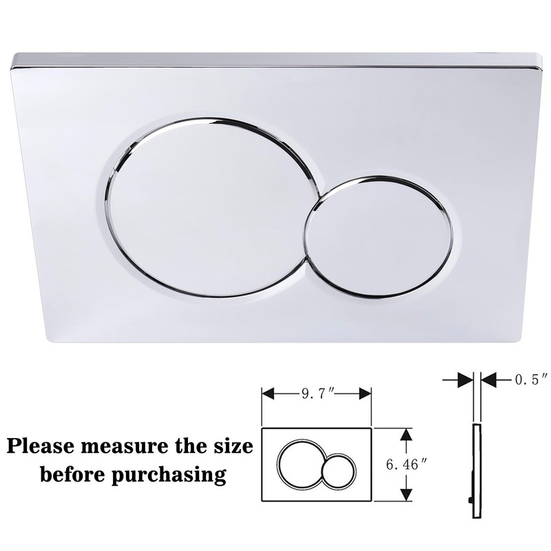 Flush Actuator Plate Compatible with 115.770.46.6, Mirror Surface Wall Mount