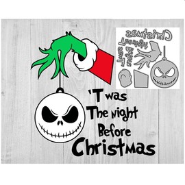 Christmas Eve Metal Die Cuts, Night Before Christmas Metal Cutting Dies Cut Stencils Card Paper Craft DIY Template Metal Cutting Dies Album Embossing Paper Dies for Card Making Scrapbooking